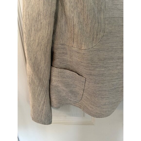 Akris Wool & Silk Career Wear Grey Blazer Size 10 - Picture 3 of 12